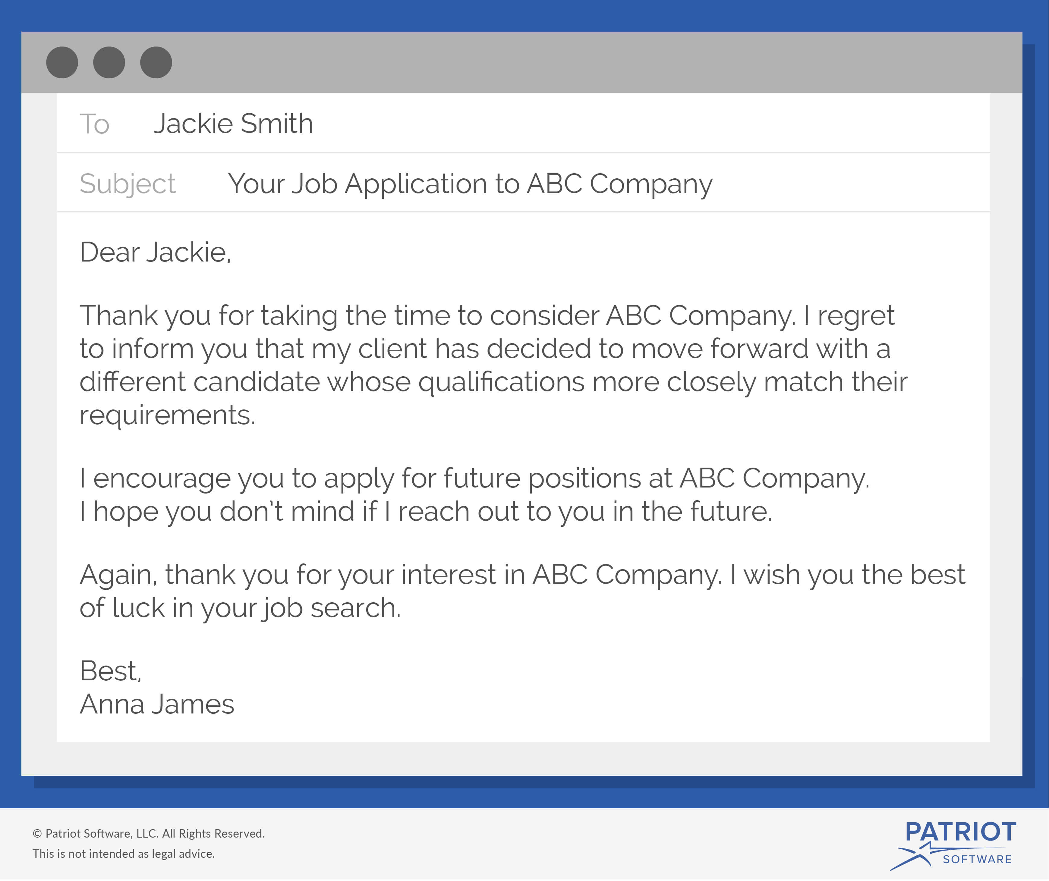 How To Write A Job Rejection Email Sample More