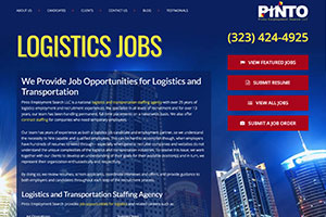 Pinto Employment website Example
