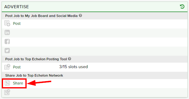 sharing a job to the network and ten jobs feed top ten job websites