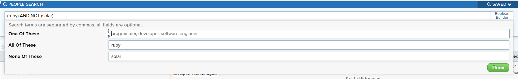 Boolean Builder - People