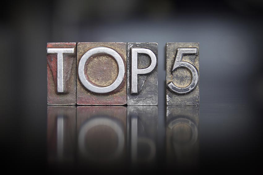 Top 5 Industries for Placements in Top Echelon for 2015